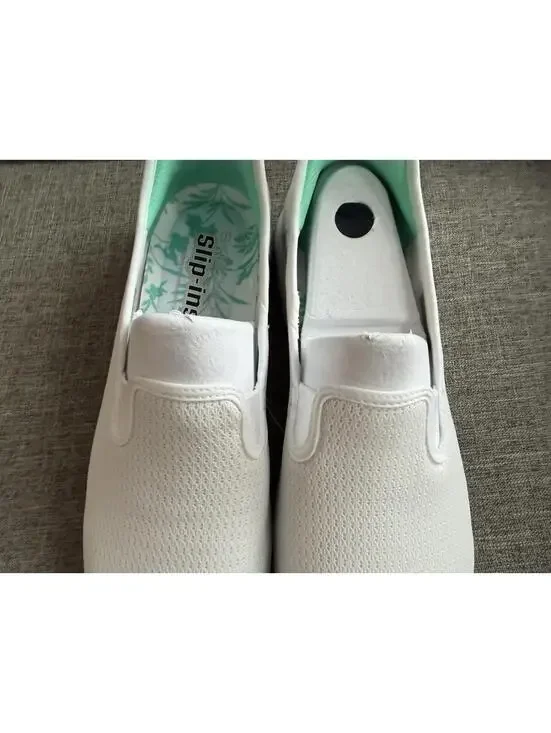 Skechers Slip Ins Go Walk Travel Kiana Womens 11 White 124770 Hands Free New - Picture 11 of 14